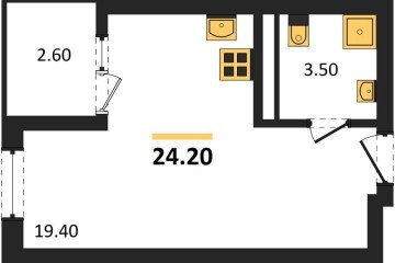 Фото №1: Студия 25 м², 17/18 эт. - Краснодар, мкр. ЖК Первое Место,