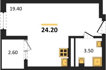 Фото №1: Студия 25 м², 13/18 эт. - Краснодар, мкр. ЖК Первое Место,