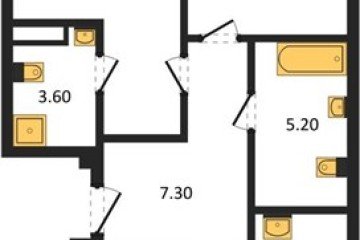 Фото №1: 2-комнатная квартира 76 м², 2/18 эт. - Краснодар, мкр. ЖК Первое Место,