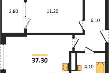 Фото №1: 1-комнатная квартира 39 м², 5/18 эт. - Краснодар, мкр. ЖК Первое Место,