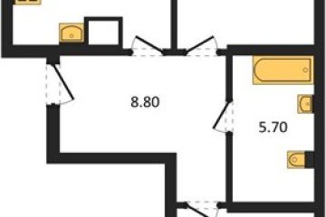 Фото №1: 2-комнатная квартира 64 м², 2/18 эт. - Краснодар, мкр. ЖК Первое Место,