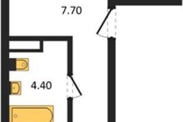 Фото №1: 1-комнатная квартира 50 м², 2/18 эт. - Краснодар, мкр. ЖК Первое Место,