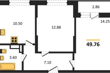 Фото №1: 2-комнатная квартира 49 м², 15/16 эт. - Краснодар, мкр. ЖК Смородина,