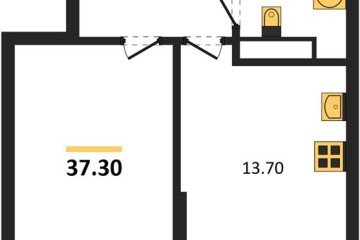 Фото №1: 1-комнатная квартира 37 м², 11/16 эт. - Краснодар, мкр. Догма Парк,