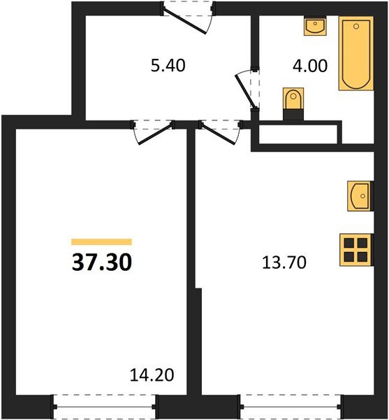 Фото №1: 1-комнатная квартира 37&nbsp;м², 11/16&nbsp;эт. - Краснодар, Прикубанский внутригородской округ, мкр. Догма Парк