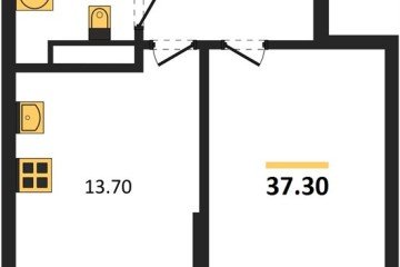 Фото №1: 1-комнатная квартира 37 м², 15/16 эт. - Краснодар, мкр. Догма Парк,