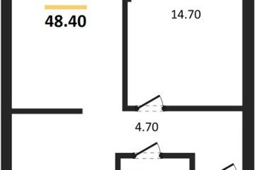 Фото №1: 1-комнатная квартира 48 м², 2/16 эт. - Краснодар, мкр. Догма Парк,