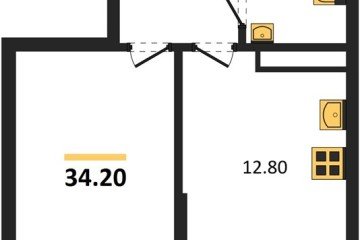 Фото №1: 1-комнатная квартира 34 м², 6/16 эт. - Краснодар, мкр. Догма Парк,