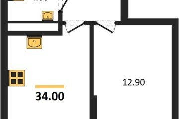 Фото №1: 1-комнатная квартира 34 м², 12/16 эт. - Краснодар, мкр. Догма Парк,