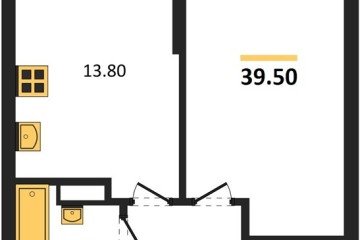 Фото №1: 1-комнатная квартира 39 м², 6/16 эт. - Краснодар, мкр. Догма Парк,
