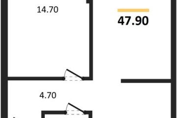 Фото №1: 1-комнатная квартира 47 м², 7/16 эт. - Краснодар, мкр. Догма Парк,