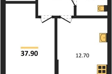 Фото №1: 1-комнатная квартира 37 м², 2/16 эт. - Краснодар, мкр. Догма Парк,
