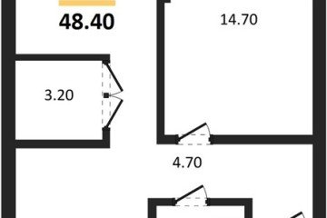 Фото №1: 1-комнатная квартира 48 м², 2/16 эт. - Краснодар, мкр. Догма Парк,