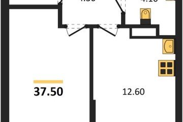 Фото №1: 1-комнатная квартира 37 м², 6/16 эт. - Краснодар, мкр. Догма Парк,