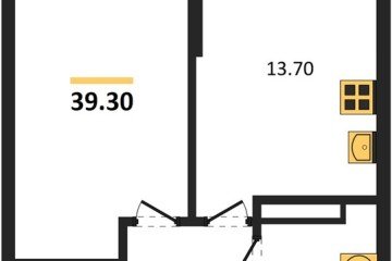 Фото №1: 1-комнатная квартира 39 м², 12/16 эт. - Краснодар, мкр. Догма Парк,