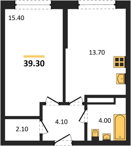 Фото №1: 1-комнатная квартира 39&nbsp;м², 12/16&nbsp;эт. - Краснодар, Прикубанский внутригородской округ, Прикубанский внутригородской округ, Догма Парк, мкр. Догма Парк