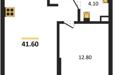 Фото №1: 1-комнатная квартира 41 м², 7/16 эт. - Краснодар, мкр. Догма Парк,