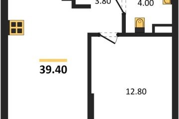 Фото №1: 1-комнатная квартира 39 м², 11/16 эт. - Краснодар, мкр. Догма Парк,