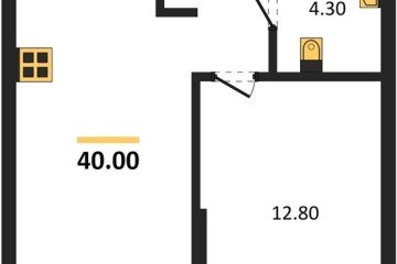 Фото №1: 1-комнатная квартира 40 м², 2/16 эт. - Краснодар, мкр. Догма Парк,