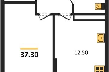 Фото №1: 1-комнатная квартира 37 м², 15/16 эт. - Краснодар, мкр. Догма Парк,