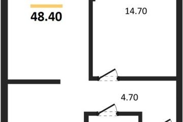 Фото №1: 1-комнатная квартира 48 м², 2/16 эт. - Краснодар, мкр. Догма Парк, ул. Марины Цветаевой, 34