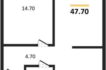 Фото №1: 1-комнатная квартира 47 м², 12/16 эт. - Краснодар, мкр. Догма Парк, ул. Марины Цветаевой, 34
