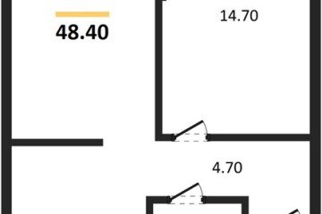 Фото №1: 1-комнатная квартира 48 м², 2/16 эт. - Краснодар, мкр. Догма Парк, ул. Марины Цветаевой, 34