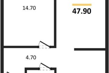 Фото №1: 1-комнатная квартира 47 м², 3/16 эт. - Краснодар, мкр. Догма Парк, ул. Марины Цветаевой, 34