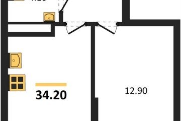Фото №1: 1-комнатная квартира 34 м², 7/16 эт. - Краснодар, мкр. Догма Парк, ул. Марины Цветаевой, 34
