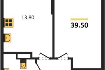 Фото №1: 1-комнатная квартира 39 м², 7/16 эт. - Краснодар, мкр. Догма Парк, ул. Марины Цветаевой, 34