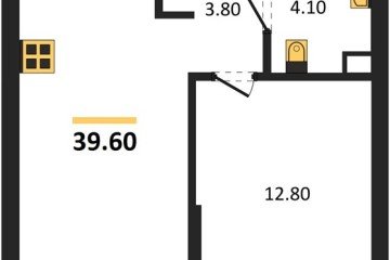 Фото №1: 1-комнатная квартира 39 м², 6/16 эт. - Краснодар, мкр. Догма Парк, ул. Марины Цветаевой, 34