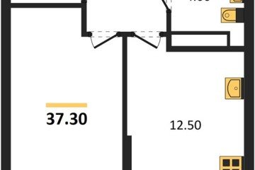 Фото №1: 1-комнатная квартира 37 м², 15/16 эт. - Краснодар, мкр. Догма Парк, ул. Марины Цветаевой, 34
