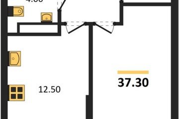 Фото №1: 1-комнатная квартира 37 м², 15/16 эт. - Краснодар, мкр. Догма Парк, ул. Марины Цветаевой, 34