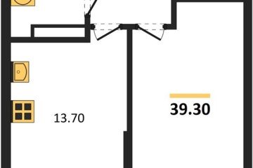 Фото №1: 1-комнатная квартира 39 м², 12/16 эт. - Краснодар, мкр. Догма Парк, ул. Марины Цветаевой, 33
