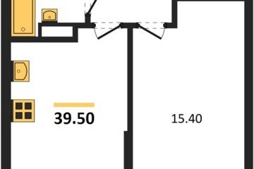 Фото №1: 1-комнатная квартира 39 м², 7/16 эт. - Краснодар, мкр. Догма Парк, ул. Марины Цветаевой, 33
