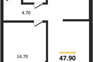 Фото №1: 1-комнатная квартира 47 м², 6/16 эт. - Краснодар, мкр. Догма Парк, ул. Марины Цветаевой, 33