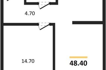 Фото №1: 1-комнатная квартира 48 м², 2/16 эт. - Краснодар, мкр. Догма Парк, ул. Марины Цветаевой, 33