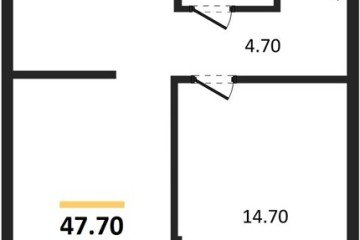 Фото №1: 1-комнатная квартира 47 м², 12/16 эт. - Краснодар, мкр. Догма Парк, ул. Марины Цветаевой, 33