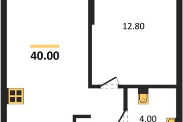 Фото №1: 1-комнатная квартира 40 м², 2/16 эт. - Краснодар, мкр. Догма Парк, ул. Марины Цветаевой, 35