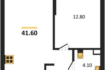 Фото №1: 1-комнатная квартира 41 м², 7/16 эт. - Краснодар, мкр. Догма Парк, ул. Марины Цветаевой, 35