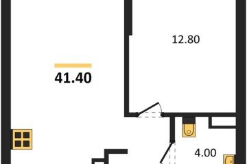 Фото №1: 1-комнатная квартира 41 м², 12/16 эт. - Краснодар, мкр. Догма Парк, ул. Марины Цветаевой, 35