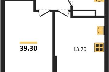 Фото №1: 1-комнатная квартира 39 м², 11/16 эт. - Краснодар, мкр. Догма Парк, ул. Марины Цветаевой, 35