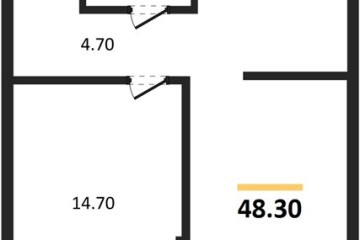 Фото №1: 1-комнатная квартира 48 м², 2/16 эт. - Краснодар, мкр. Догма Парк, ул. Марины Цветаевой, 36