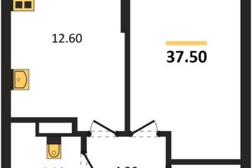 Фото №1: 1-комнатная квартира 37 м², 6/16 эт. - Краснодар, мкр. Догма Парк, ул. Марины Цветаевой, 36