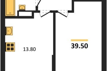Фото №1: 1-комнатная квартира 39 м², 3/16 эт. - Краснодар, мкр. Догма Парк, ул. Марины Цветаевой, 36