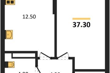 Фото №1: 1-комнатная квартира 37 м², 11/16 эт. - Краснодар, мкр. Догма Парк, ул. Марины Цветаевой, 36