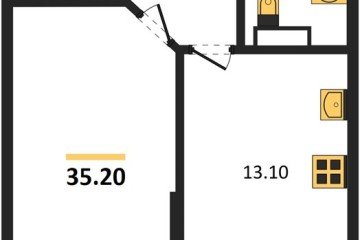 Фото №1: 1-комнатная квартира 35 м², 7/16 эт. - Краснодар, мкр. Догма Парк, ул. Марины Цветаевой, 36