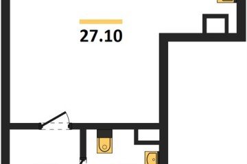 Фото №1: Студия 27 м², 6/16 эт. - Краснодар, мкр. Догма Парк, ул. Марины Цветаевой, 36