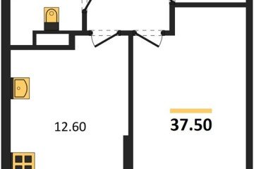 Фото №1: 1-комнатная квартира 37 м², 3/16 эт. - Краснодар, мкр. Догма Парк, ул. Марины Цветаевой, 36