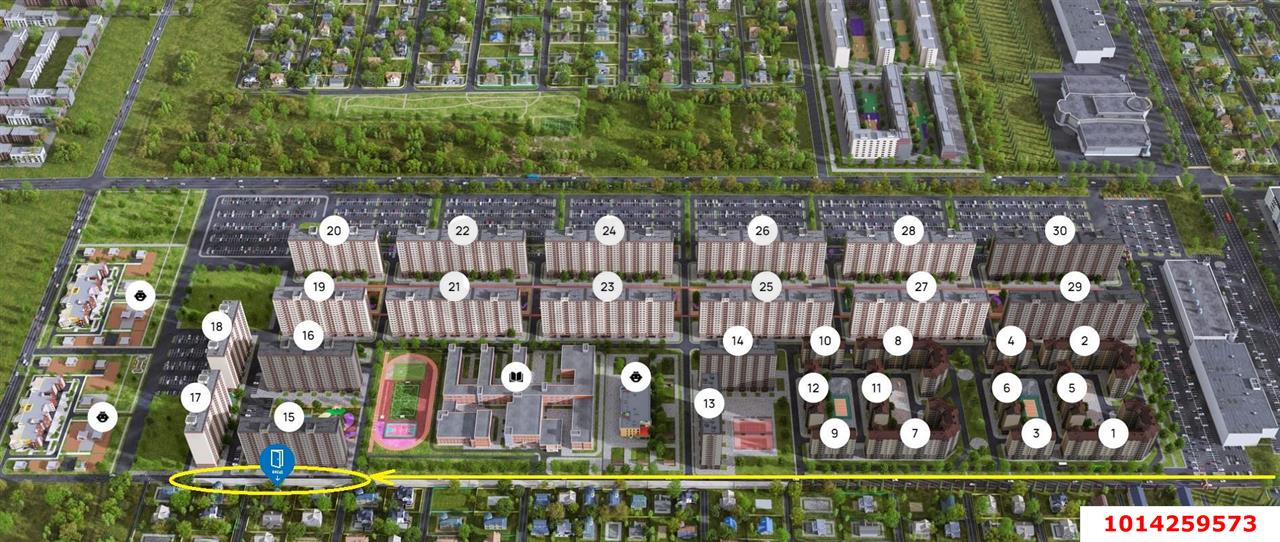 Фото №4: Торговое помещение 30&nbsp;м², 1/1&nbsp;эт. - Краснодар, Прикубанский внутригородской округ, мкр. жилой комплекс Дыхание, ул. Лётчика Позднякова, 2сВ
